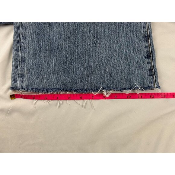 Frame The Lax Wisp Raw Fray Flare Wide Leg Denim Jeans Women's 28 $298 - Picture 12 of 12